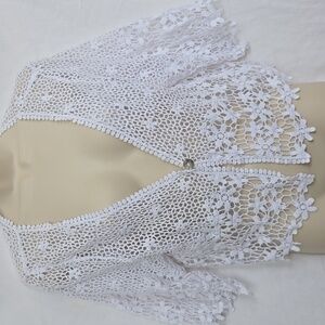 Rabbit Rabbit Rabbit White Crochet Cardigan NWT size L